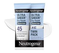Neutrogena Ecran solaire sec au toucher Ultra Sheer - Protection UVA/UVB à large spectre - SPF 45-89 ml - 2 unités/paquet