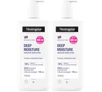 Neutrogena Formule norvégienne Deep Moisture Sensitive pour le corps (400 ml) pour peaux sèches et sensibles avec 10% de glycérine + technologie Pro-Ceramide (Lot de 2)