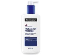 Neutrogena - Lait Corps Hydratation Profonde (flacon-pompe de 400 ml) - Lait pour le corps à absorption rapide pour peaux sèches - Soin corps avec 10% de glycérine et technologie pro-céramide