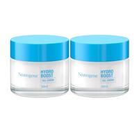 Neutrogena - Gel-Crème Hydro Boost (lot de 2 pots de 50 ml) - Crème hydratante pour les peaux sensibles à l'acide hyaluronique et tréhalose botanique - Gel hydratant pour un teint frais et éclatant
