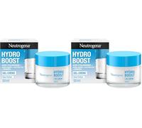 Neutrogena - Gel-Crème Hydro Boost (Pot de 50 ml) - Crème Hydratante pour les Peaux Sensibles à l'Acide Hyaluronique et Tréhalose Botanique - Gel Hydratant pour Un Teint Frais et Éclatant (Lot de 2)