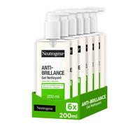 Neutrogena Gel Nettoyant Anti-Brillance, Lot De 6x200ml ¿ Nettoyant Visage Au Citron Vert Et Aloe Vera