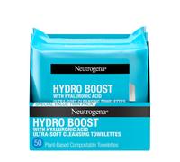 Neutrogena Hydro Boost Facial Nettoying Towlettes + Acide hyaluronique Hydrating Makeup Rettrage Face Face Retirez la salet et le maquillage imp