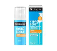 Neutrogena - Fluide Hydratant Hydro Boost SPF 50 (flacon-pompe de 50 ml) - Soin visage à l’acide hyaluronique, provitamine B5 et niacinamide - Soin hydratant avec protection solaire