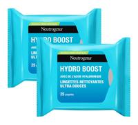 Neutrogena Hydro Boost Lingettes Démaquillantes Aqua Toutes Peaux 25 Lingettes Promo 1+1 Gratuit