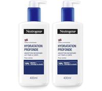 Neutrogena - Lait Corps Hydratation Profonde (flacon-pompe de 400 ml) - Lait pour le corps à absorption rapide pour peaux sèches - Soin corps avec 10% de glycérine et technologie pro-céramide