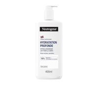 Neutrogena - Lait pour le corps Hydratation Profonde hypoallergénique (flacon-pompe de 400 ml) - Lait corps sans parfum pour peaux sèches et sensibles