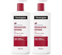 Neutrogena - Lait pour Le Corps Réparation Intense Cica (Flacon-Pompe de 400 ml) - Lait Corps Non Gras pour Peaux Très Sèches - Hydratant avec Glycérine et Centella Asiatica (Lot de 2)