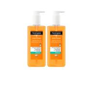 Neutrogena Lot de 2 flacons de gel nettoyant quotidien anti-boutons à l'acide salicylique pour peaux à imperfections, sans huile, 2 x 200 ml