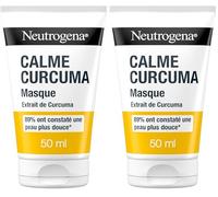 Neutrogena | Masque Calme Curcuma (tube de 50 ml) - Masque pour le visage à l'extrait de curcuma - 89% ont constaté une peau plus douce* (Lot de 2)