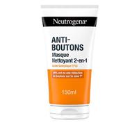 Neutrogena | Masque Nettoyant 2-en-1 (tube de 150 ml) - Nettoyant visage à l'acide salicylique (1%) - 89% ont constaté une réduction des boutons sur la zone T*
