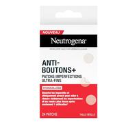 Neutrogena - Patchs Imperfections Ultra-Fins Anti-Boutons+ (boîte de 24 patchs) - Soin visage avec hydrocolloïde pour réduire visiblement les imperfections - Développé avec des dermatologues