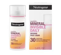 Neutrogena Purescreen+ - Crème solaire minérale invisible Daily Defense pour le visage avec SPF 30, écran solaire minéral à large spectre avec vitamine E, résistant à l'eau, sans parfum, 3,8 ml