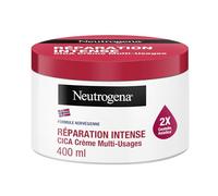 Neutrogena Réparation Intense CICA Crème Multi-Usages (flacon-pompe de 400 ml) - Mains, visage, pieds & corps - 15% Glycérine + Centella Asiatica - Hydratation 72h - Peaux très sèches