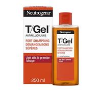 Neutrogena - Shampoing Antipelliculaire T/Gel Fort Démangeaisons Sévères (flacon de 250 mL) - Shampooing apaisant contre les démangeaisons - Soin cheveux efficace dès le 1er lavage