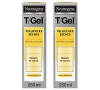 Neutrogena Shampoing T/Gel Antipelliculaire Cheveux secs 250 ml Gel(S) 2x250