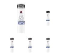 Neutrogena - Stick Lèvres Nutrition (lot de 5 tubes de 4,8 g) - Baume à lèvres pour soulager les lèvres sèches et abîmées - Soin lèvres avec formule norvégienne développé avec nos dermatologues