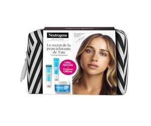 Neutrogena Trousse Soin Visage Hydro Boost - Coffret cadeau avec Crème Contour des Yeux + Gel-Crème Hydratant + Fluide SPF50 - Routine beauté à l'acide hyaluronique et vitamine E