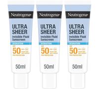 Neutrogena Ultra Sheer Fluide Invisible Hydratation SPF50 Émulsion 3x50 ml