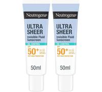 Neutrogena Ultra Sheer Solaire Fluide Invisible Oil Control SPF50+ Émulsion 2x50 ml
