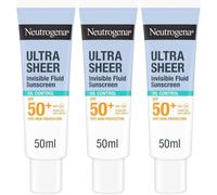 Neutrogena Ultra Sheer Solaire Fluide Invisible Oil Control SPF50+ Émulsion 3x50 ml