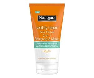 Neutrogena - Visibly Clear 2 en 1 Nettoyant & Masque - Tube 150 ml