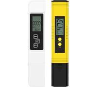 Neutypechic 2 Pièces Ph Metre, Testeur Ph Ph/Tds/Ce, Ph Metre Electronique Haute Précision, Sonde En Alliage Testeur De Ph Convient Pour L'eau Domestique, L'eau Agricole, Les Piscines, Les Aquariums