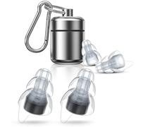 NEUTYPECHIC Bouchons d'oreille anti-bruit, 2 paires de protection auditive bouchons, 30 dB Réduction du Bruit Casques pour Dormir, Concerts, Musique, Discothèque et Festival, Noir