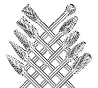 NEUTYPECHIC Fraises Rotatives en Carbure pour Sculpture sur Bois, Polissage Métaux, Gravure, 10 Pièces