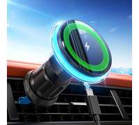 NEUTYPECHIC Support Telephone Voiture Magnetique Charge Rapide 15 W, Support Telephone Voiture Aimanté Aspiration Super Puissante, Support Telephone Voiture Induction Support Stable