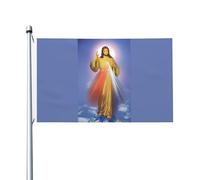Neuvaine À La Miséricorde Divine Drapeaux Résistant Aux Intempéries Drapeau De Jardin Décoratif Drapeau Pour Bar Cour Vacances 3X5Ft