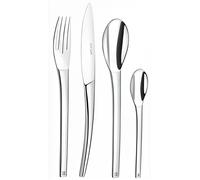 COUZON - Ménagère 24 couverts de table en coffret pour 6 personnes - Neuvième Art - Acier inoxydable 18/10, Finition Miroir, Epaisseur 4 mm - Inox