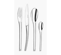 COUZON - Ménagère 50 couverts de table en coffre bois pour 12 personnes - Neuvième Art - Acier inoxydable 18/10, Finition Miroir, Epaisseur 4 mm - Inox