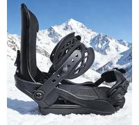 NEUWEABY Fixations de Planche à Neige pour Hommes et Femmes, Fixations Ultra légères pour Toutes Les Montagnes et Freestyle, entrée Facile sans Bretelles et cliquet d'orteil Noir L