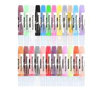 Neuytiky 24 Pièces Candle Pen Set,10ML Ensemble de Peinture Acrylique,Crayons De Cire pour Bougies,Premium Bougie Stylos,pour Peinture DIY,Décoration et La Personnalisation des Bougies