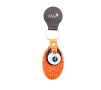 Nev Porte-clés de sac en cuir damla avec verre Nazar Boncuk Evil Eye mauvais œil turc Orange