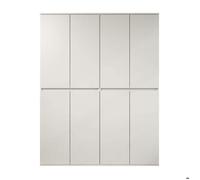 Nevada armoire de rangement 8 portes blanc.