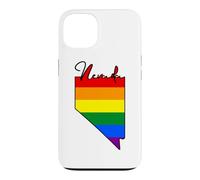 Nevada Carte USA État Nevada Arc-en-Ciel Drappeu Fierté Coque pour iPhone 13