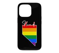 Nevada Carte USA État Nevada Arc-en-Ciel Drappeu Fierté Coque pour iPhone 13 Pro