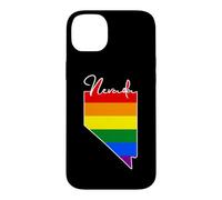 Nevada Carte USA État Nevada Arc-en-Ciel Drappeu Fierté Coque pour iPhone 14 Plus
