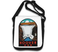 Nevada Las Vegas Dam Sac à bandoulière style rétro vintage Blanc