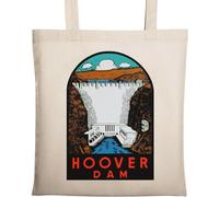 Nevada Las Vegas Dam Sac fourre-tout vintage en coton écologique Beige