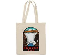 Nevada Las Vegas Dam Sac fourre-tout vintage en coton naturel Blanc