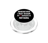 Nevada Où Que Je puisse me déplacer, Mon cœur Reste au Nevada PopSockets PopGrip pour MagSafe
