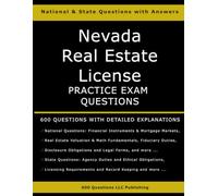 Nevada Real Estate License Practice Examen Questions : 600 questions avec explications détaillées