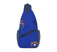 Nevada State Flag Fashion Cross Chest Bag Diagonally Adjustable Straps High Capacity Sport Travel Work Daily Use, Noir , Taille unique