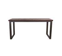 NEVADA - Table repas 180 cm bois massif foncé Marron foncé