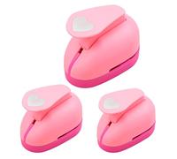 Nevalera Perforatrice en forme de cœur - 4,5 x 7,2 x 5,2 cm, outil de gaufrage en rose, gadget compact et sûr, kit d'art pour scrapbooking, vacances de Saint-Valentin | Adultes Famille