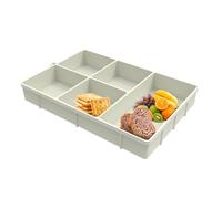 Nevalerra Boîte à goûter - Boîte de rangement en silicone - Pour aliments, biscuits, chocolat, sandwich, bonbons, fromage, guimauve, maison, bar, camping