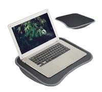 Nevalerra Bureau pour ordinateur portable avec coussin, bureau d'ordinateur, table de travail pour ordinateur de bureau, coussin doux | Bureau pour genoux avec support de téléphone rembourré pour